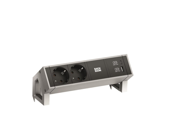 Bachmann DESK2 2xCEE7/3 1xUSB    902.901 A&C 22W Charger 0