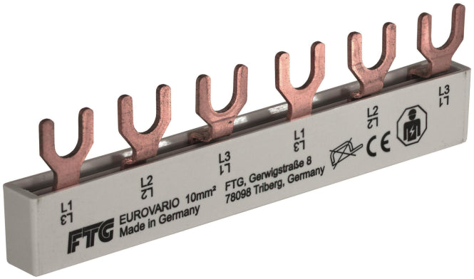FTG Gabel E6 3p 105mm 10qmm      ES30610 Sammelschiene Eurovario Hg GS Legr AEG