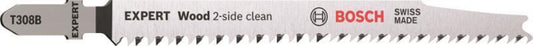 Bosch Stichsägeblätter EXPERT T308B      Wood 2-Side Clean VE=3STK     2608900550