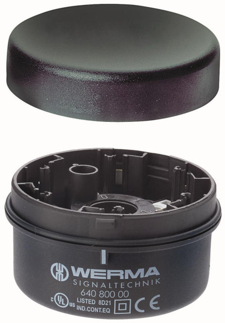 Werma Anschlusselement BWM      64080000 12-230VAC/DC schwarz Boden-/Winkelmont.