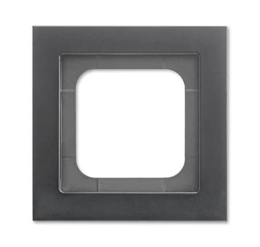 BJ Abdeckrahmen schwarz matt    1721-275 Busch-axcent Rahmen 1fach