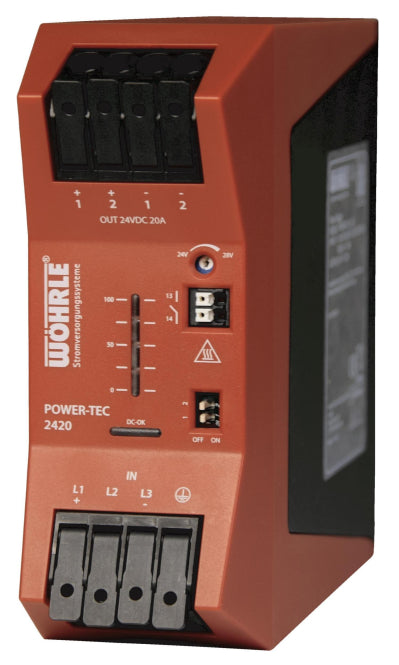 Wöhrle DC-Stromversorgung  POWER-TEC2420 Dreiphasiges-Netzgerät Ausgang:24V 20A