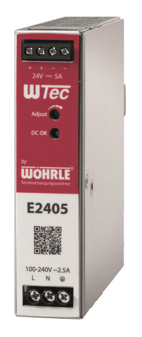 Wöhrle Schaltnetzgeräte einphasig E-2405 AC 85-264V 24VDC 5A