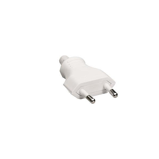Bachmann Euro Flachstecker       900.011 weiß Schraubanschluss   Beutel a 3 Stück