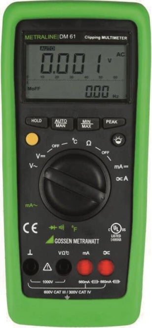 Gossen Multimeter METRALINE DM 61        CAT IV 300V/CAT III 600V           M194A