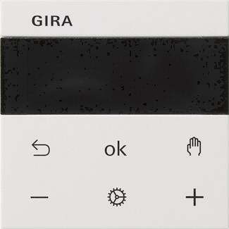 GIRA 539403 S3000 Raumtemperaturregler   BT System 55 Reinweiß glänzend