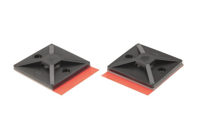 Hellermann MB4APT-A-PA66-BK (100)        Klebesockel 28x28mm MB4APT-A 151-02245
