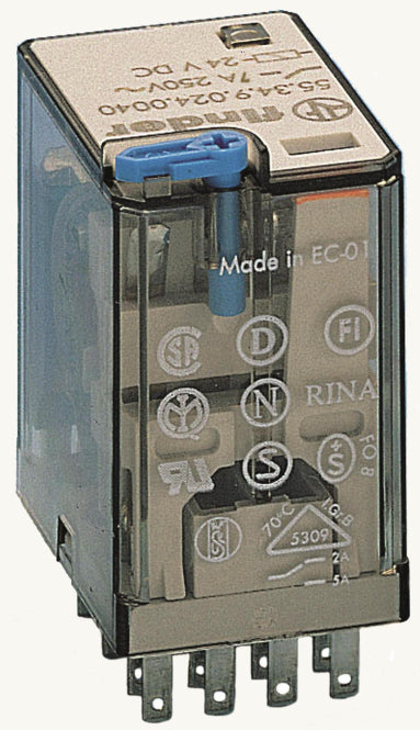 Finder Miniatur-Industrie-Printrelais    55.34.9.024.0040 4W 7A 24VDC