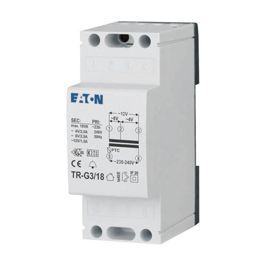 EATON TR-G3/18 Transformator 230V 272483 4/8/12V 2/2/1,5A 272483