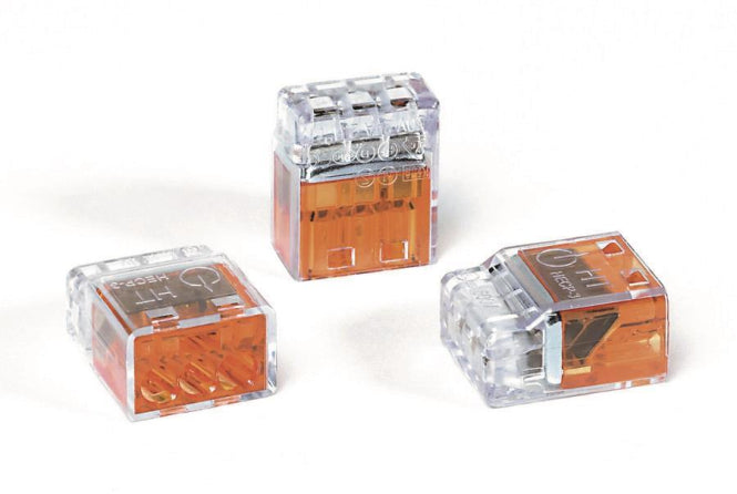 Hellermann HCPM-3-PC-CL/OG Verbindungs-  klemme 3polig orange 148-90037