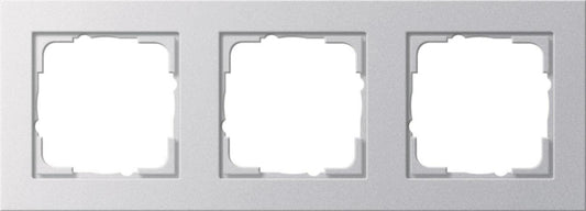 GIRA 021325 Abdeckrahmen 3fach E2        Farbe Alu