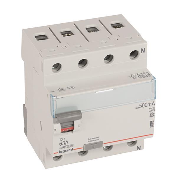 Legrand 411796 TX3 Fi-Schalter 63A       4-polig 500mA Typ A 400VAC 4TE