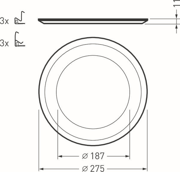 TRIL Sanierungsplatte 2325 G3    8120500     C07 für DA200-250mm