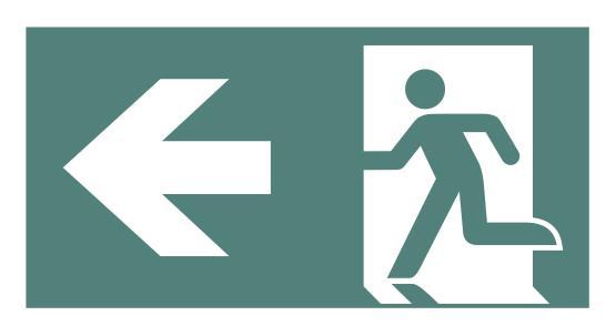 CEAG Piktogrammscheibe PL    40071354130     einseitig Pfeil links für Style