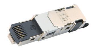TG STX IP20 RJ45 Stecker     J80026A0045 feldkonf.AWG22-26 Cat.6 schwarz T568A