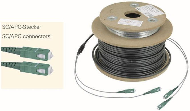 Televes Optisches TWIN -     OSMD50SCAPC Erdkabel 50m m.4 x Stecker SC/APC