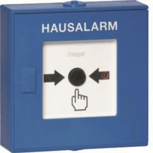 Hager BEKA Funk-Druckknopfmelder RFM200D Hausalarm blau