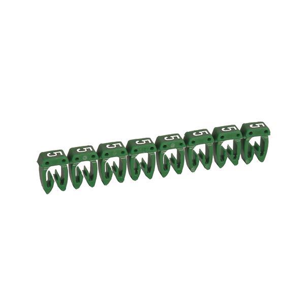 Legrand 038215 Kennzeichnungssystem CAB3 0,5-1,5qmm Ziffer:5 grün