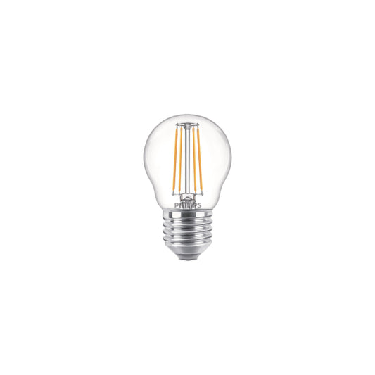 PHIL CorePro LEDluster 4,3-40W/827           Tropfen E27 470lm Glas klar   EEK F