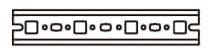 Striebel Hutprofilschiene 1-Feld ED51P30 (30St.) 2CPX062322R9999