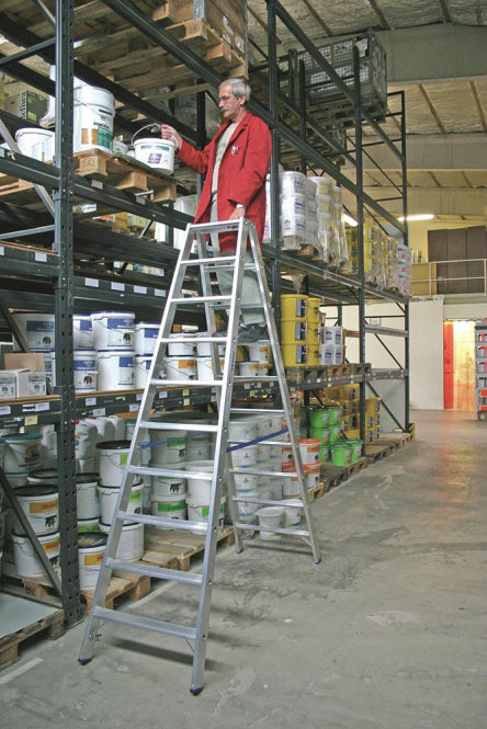 Krause Stufen-Doppelleiter Alu 2x10            Stufen                     124777