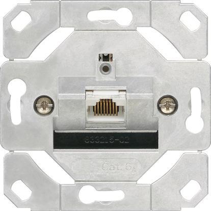 GIRA 245100 Netzwerk Cat.6A 1fach        Einsatz Anschlussdose