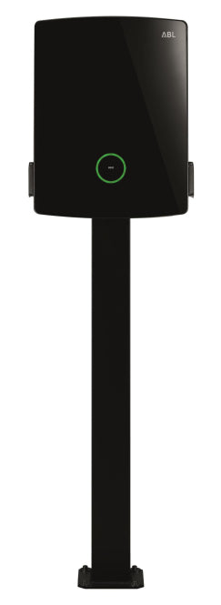 ABL Stele POLE Slim für eine   100000191 Wallbox eM4 Twin ,RAL 9011,1469 x 395 x