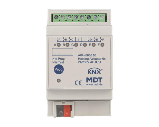 MDT AKH-0600.03 Heizungsaktor 6fach 3TE  REG 24-230VAC