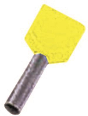 Intercable ICIAE614Z Zwillings-          aderendhülse 2x6qmm 14mm verzinnt gelb