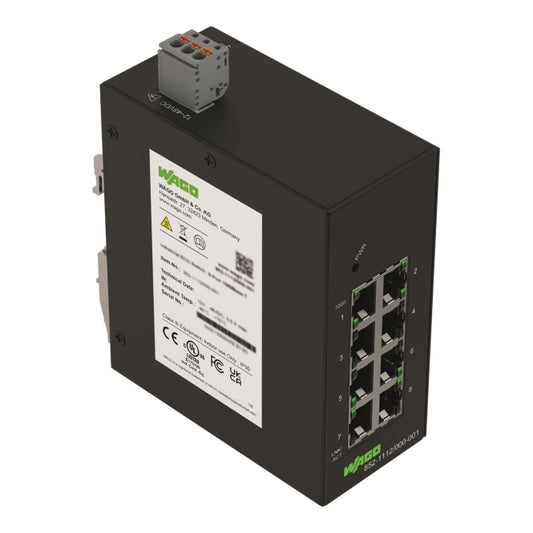WAGO 852-1112/000-001                    Industrial-ECO-Switch 8 Ports 1000Base-T