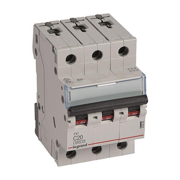 Legrand 403546 TX3 LS-Schalter C 20A     3-polig 6kA 400VAC 3TE
