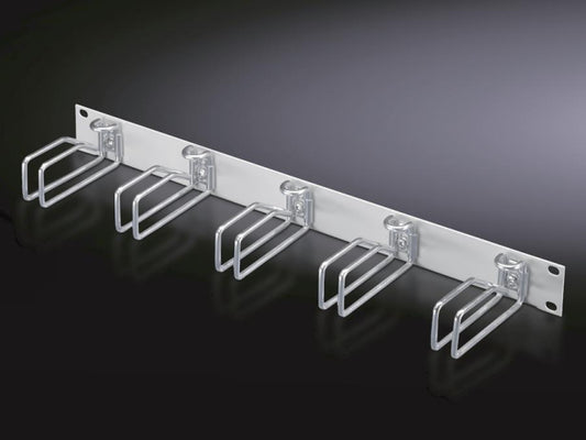 Rittal Rangierpanel RAL7035   DK 7257035 m.5 Kabelführungsbügeln 100x40mm