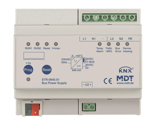 MDT STR-0640.01 Busspannungsversorgung   Redundant m.Diagnose 6TE REG 640mA