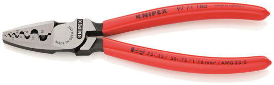 Knipex Aderendhülsenzange 180mm  9771180 0,25-16,0mm²