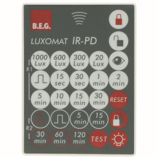 BEG Luxomat Fernbedienung          92160    für PD1, PD2, PD4, PD5, Indoor 180M