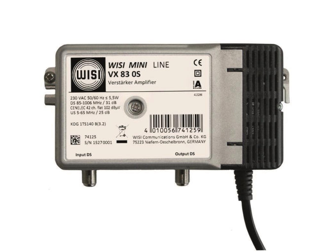 WISI Hausanschlussverstärker      VX830S     1GHz nach KDG 1TS140 31dB