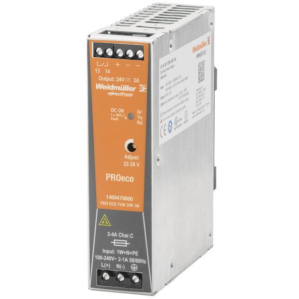 Weidmüller PRO ECO 72W 24V 3A Strom-     versorgung 24V 1469470000
