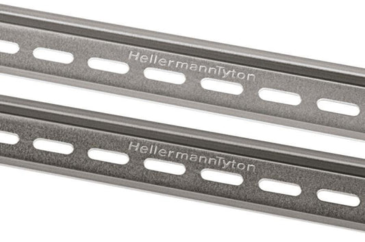 Hellermann DELTA-3F-ST-ML 35x7,5 gelocht ** Tragschiene weiß chrom 181-47260