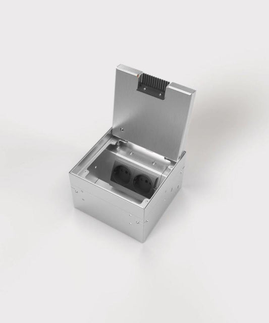 BS Bodensteckdose 8902BB 2x   8902BB-1-0 Schuko, belegbar 8902BB-1-0