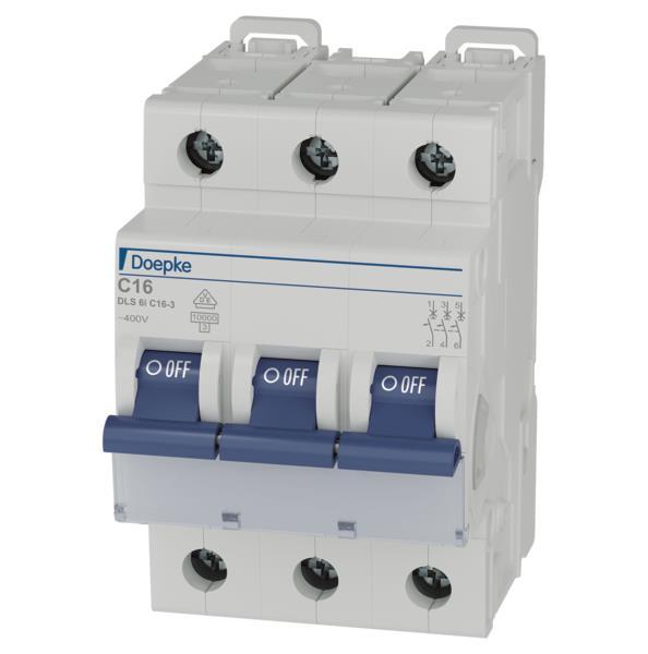 DOEP Automat C 16A          DLS 6I C16-3     10kA 3-polig