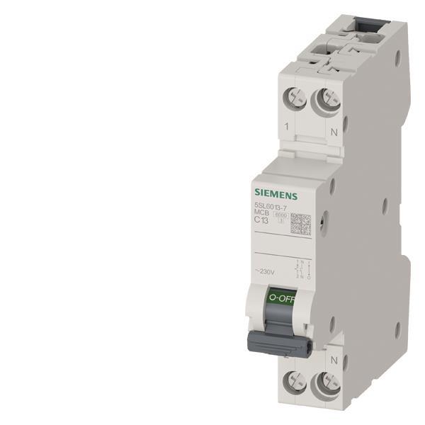 Siemens Leitungsschutzschalter 5SL6013-7 230V 6KA, 1+N-POLIG/1TE C13