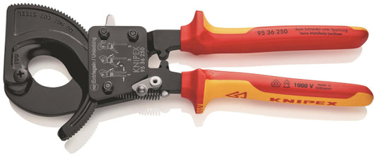 Knipex VDE-Kabelschneider 250mm  9536250 mit Ratsche                 32Ømm/240qmm