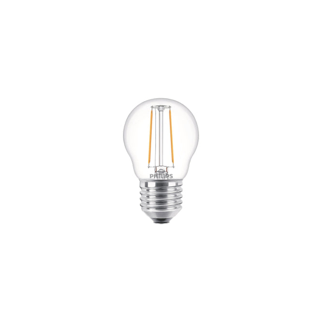 PHIL CorePro LEDluster 2-25W/827             Tropfen E27 250lm Glas klar   EEK E