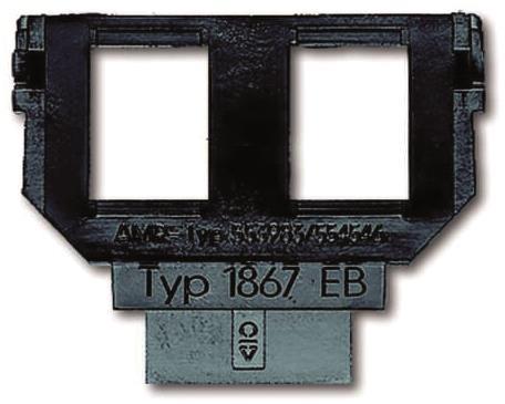 BJ Sockel für Daten-KS            1867EB   2x6- und 8polig Modular Jack