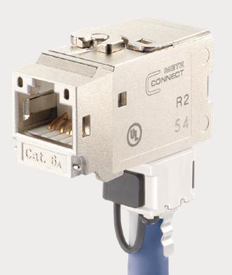 Metz Cat 6A Modul K 270° Jack   130B22-E    Class EA 500MHz Keystone