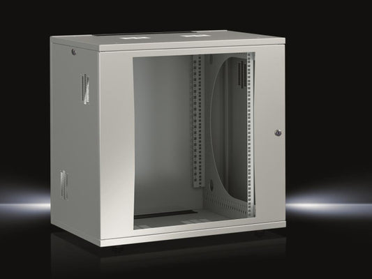 Rittal FlatBox 600x625x600mm  DK 7507120 12HE 19z Montagerahmen vorne Sichttür