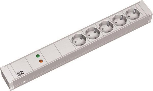 Bachmann 19" 1,5HE 5xSchuko      333.002 **       1xGVS Strom 2m Schuko