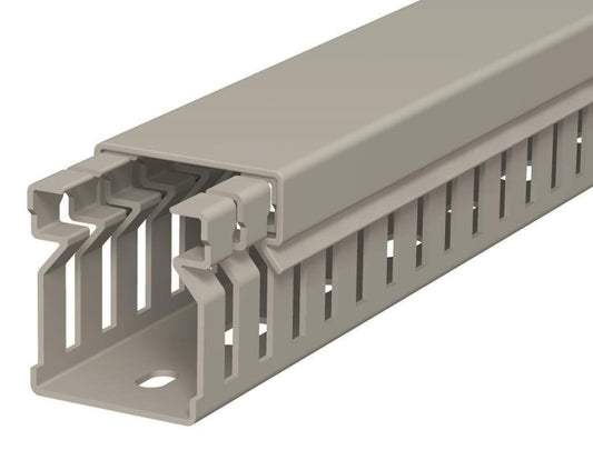 OBO LK4 30025 Verdrahtungskanal          30x25x2000 PVC steingrau RAL7030 6178005