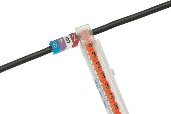 Legrand 038213 Kennzeichnungssystem CAB3 0,5-1,5qmm Ziffer:3 orange