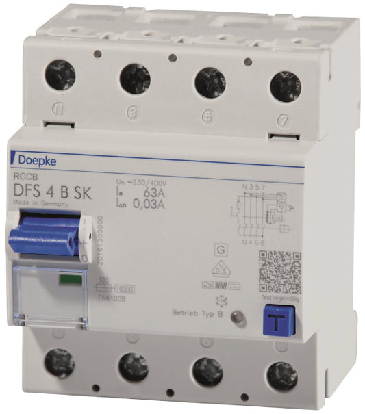 DOEP Fi-Schutzsch.   DFS4-063-4/0,03-BSK   Allstromsensitiv 230/400V    09144998